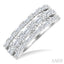 Three Row Baguette Diamond Fashion Band