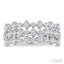 Bold Three Row Diamond Fashion Band