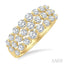Three Row Diamond Fashion Band