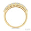 Three Row Diamond Fashion Band