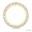 Oval Shape North-South Eternity Diamond Wedding Band