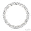 Oval Shape East-West Eternity Diamond Wedding Band