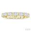 Oval Shape East-West Eternity Diamond Wedding Band
