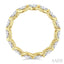 Oval Shape East-West Eternity Diamond Wedding Band