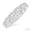 Oval Shape East-West Eternity Diamond Wedding Band