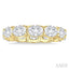 Oval Shape East-West Eternity Diamond Wedding Band