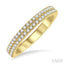 Two Row Diamond Wedding Band