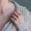 Emerald Shape East-West Eternity Diamond Wedding Band