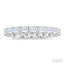 Emerald Shape East-West Eternity Diamond Wedding Band