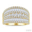 Baguette Diamond Fashion Bold Band