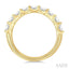 Bold Emerald Shape 3 Row Diamond Band