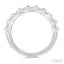 Bold Emerald Shape 3 Row Diamond Band