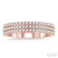 Three Row Diamond Wedding Band