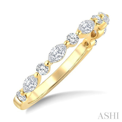 Marquise & Round Diamond Fashion Band