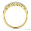2 Row Chevron Diamond Fashion Ring