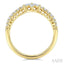 2 Row Chevron Diamond Fashion Ring