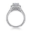 Round Diamond Halo Engagement Ring