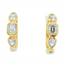 Diamond Huggie Hoop Earrings