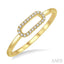 Paperclip Diamond Fashion Ring