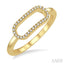 Paperclip Diamond Fashion Ring