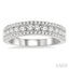 Channel Set Diamond Wedding Band
