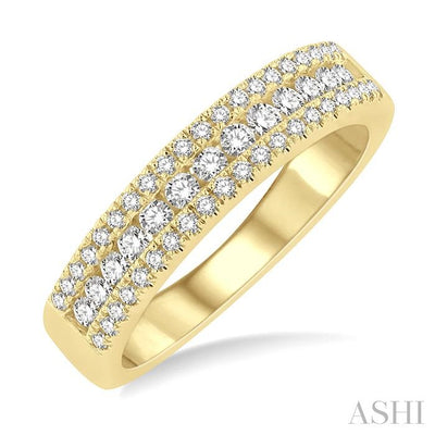 Channel Set Diamond Wedding Band