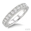 Channel Set Diamond Wedding Band