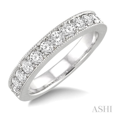 Channel Set Diamond Wedding Band