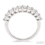 Curved Diamond Wedding Band