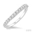 Curved Diamond Wedding Band