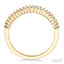 Curved Diamond Wedding Band
