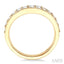 Curved Diamond Wedding Band