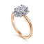 Oval Diamond Halo Engagement Ring