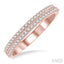 Two Row Diamond Wedding Band