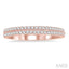 Two Row Diamond Wedding Band