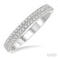 Two Row Diamond Wedding Band