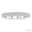 Two Row Diamond Wedding Band