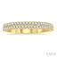 Two Row Diamond Wedding Band