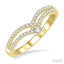 Chevron Diamond Fashion Ring