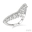Chevron Baguette Diamond Fashion Ring