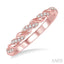 Swirl Stackable Diamond Wedding Band