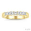 Princess Shape 7 Stone Diamond Wedding Band