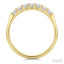 Princess Shape 7 Stone Diamond Wedding Band