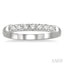 7 Stone Diamond Wedding Band