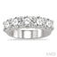 Round Shape 5 Stone Diamond Wedding Band
