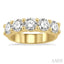 Round Shape 5 Stone Diamond Wedding Band