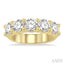 Round Shape 5 Stone Diamond Wedding Band