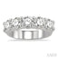 Round Shape 5 Stone Diamond Wedding Band