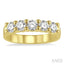Round Shape 5 Stone Diamond Wedding Band
