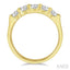 Round Shape 5 Stone Diamond Wedding Band